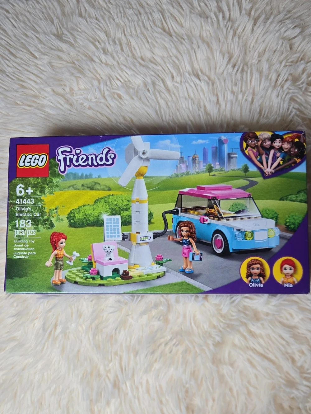NEW LEGO Friends Olivia's Electric Car Building Set - Pink & Light Blue